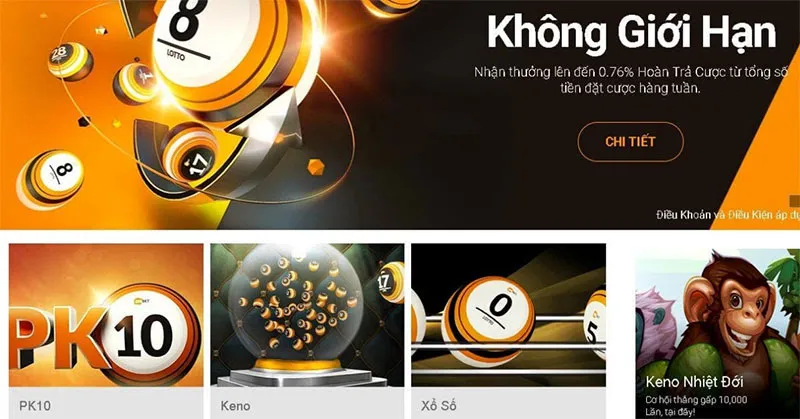 Xổ số Keno siêu hấp dẫn chỉ có tại OKBET88