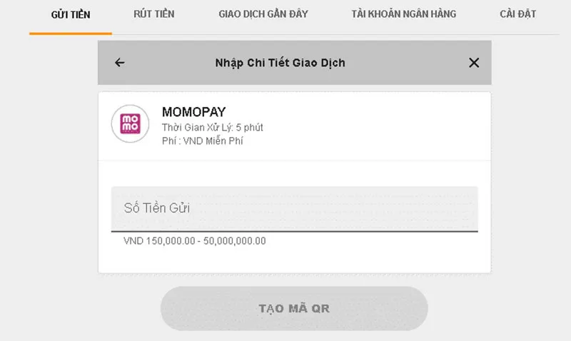 Nạp tiền siêu đơn giản tại OKBET88