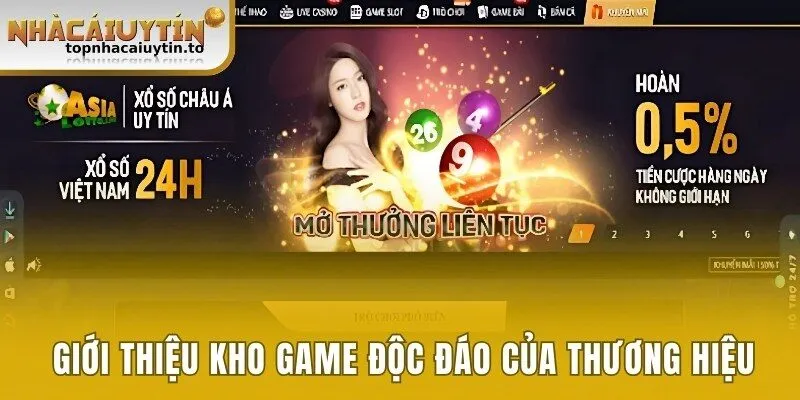 Giới thiệu kho game độc đáo của thương hiệu 
