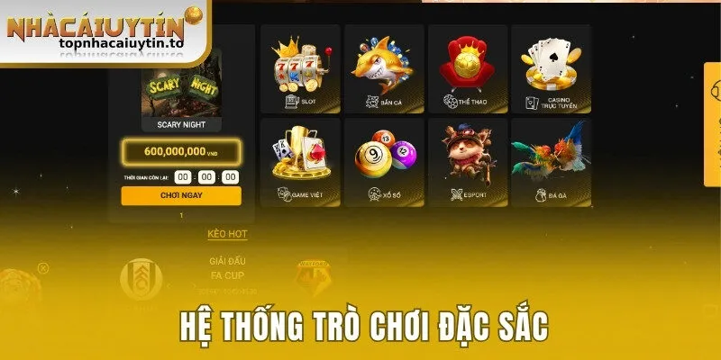Hệ thống trò chơi đặc sắc