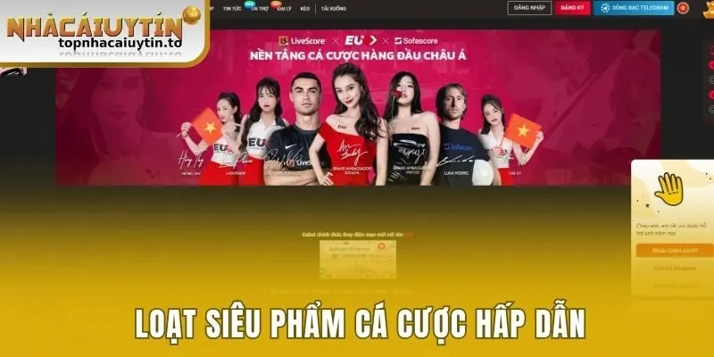 Những sảnh cược hấp dẫn tại thương hiệu