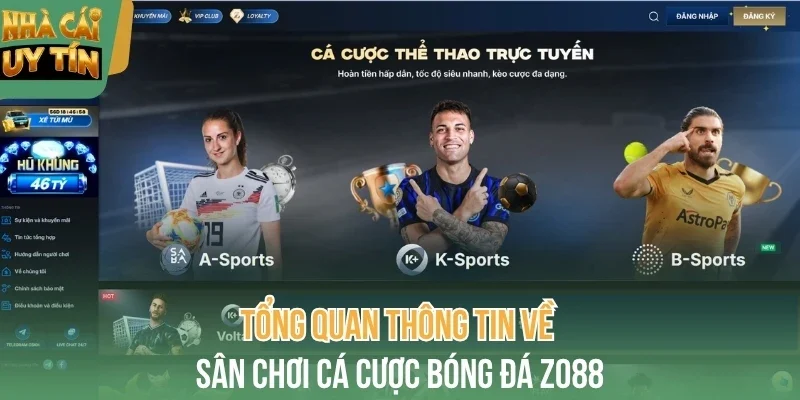 Tổng quan thông tin về sân chơi cá cược bóng đá Zo88