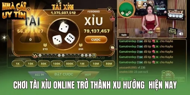Chơi tài xỉu online trở thành xu hướng hiện nay