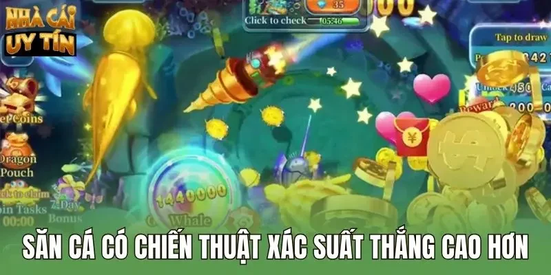 Săn cá có chiến thuật xác suất thắng cao hơn